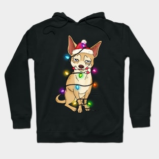 Funny Chihuahua Dog Christmas Lights Hoodie